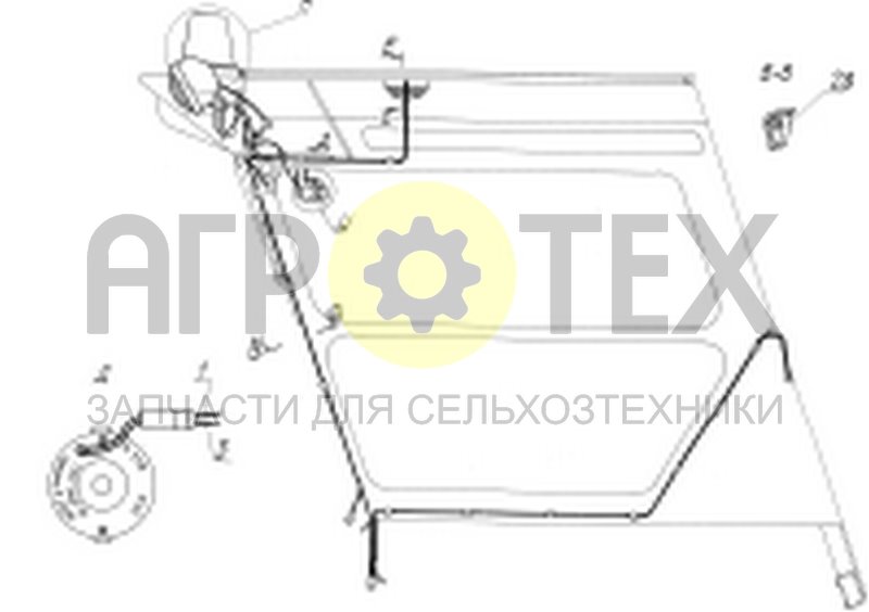 Чертеж Электрооборудование кабины (54В-7-2)